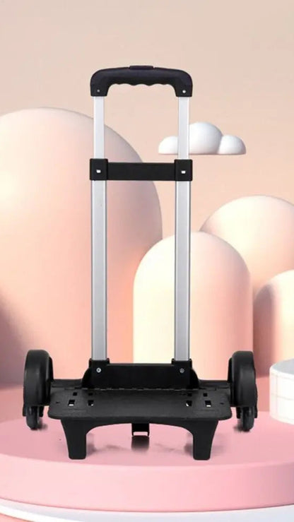 2 Wheel Pullling Rod Carrier Portable Foldable Aluminum Alloy Student Backpack Trolley Rack Pet Bag Luggage Travel Hand Cart