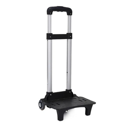 2 Wheel Pullling Rod Carrier Portable Foldable Aluminum Alloy Student Backpack Trolley Rack Pet Bag Luggage Travel Hand Cart