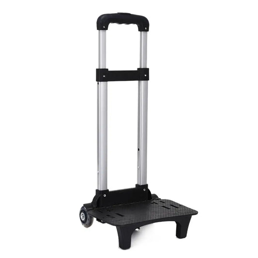 2 Wheel Pullling Rod Carrier Portable Foldable Aluminum Alloy Student Backpack Trolley Rack Pet Bag Luggage Travel Hand Cart